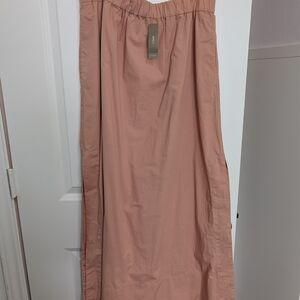 Elegant Peach Maxi Skirt